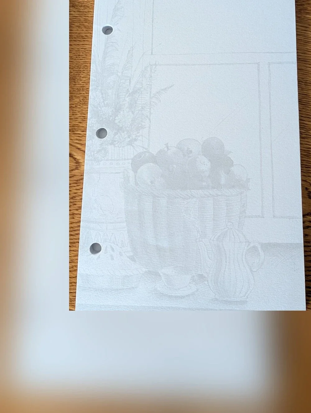 Treasured Family Recipe Journal Refill Pages 2 Sided  & Sleeve Protector 8.5